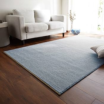 Amazon | [ベルメゾン] ラグ ウール100% 防炎 防ダニ ラグ・カーペット